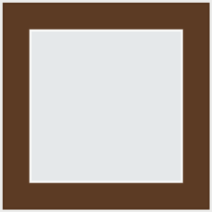 Elegant Square Walnut Frame