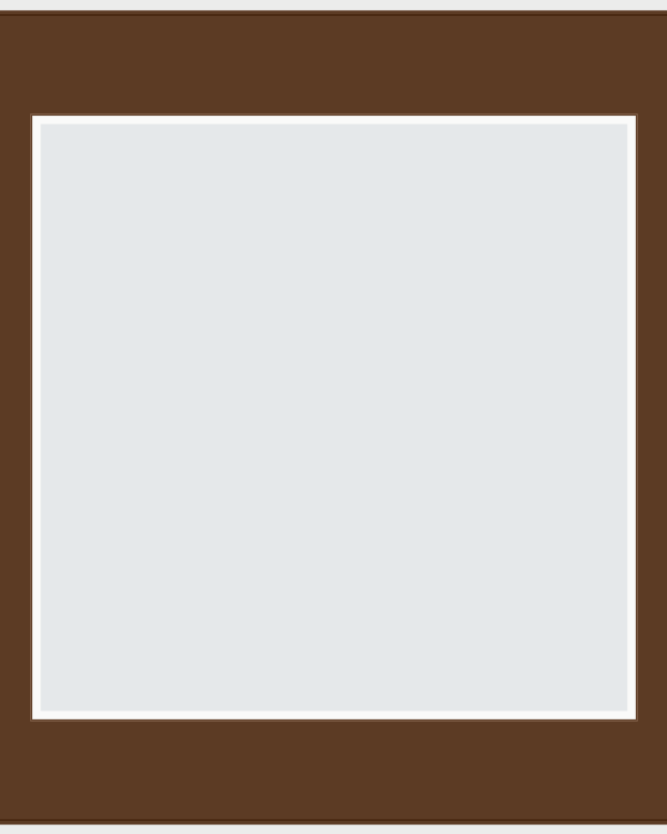 Elegant Square Walnut Frame